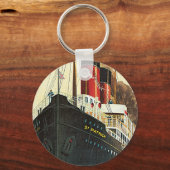 Grote Westerne spoorweg - naar Ierland Sleutelhanger (Voorkant)