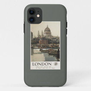Grote Westerne spoorweg St. Paul's reisposter iPhone 11 Hoesje