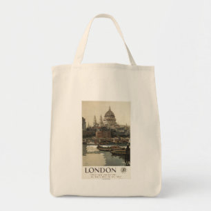 Grote Westerne spoorweg St. Paul's reisposter Tote Bag