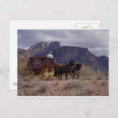 Grote Westerne trail-stagecoach Briefkaart (Voorkant / Achterkant)