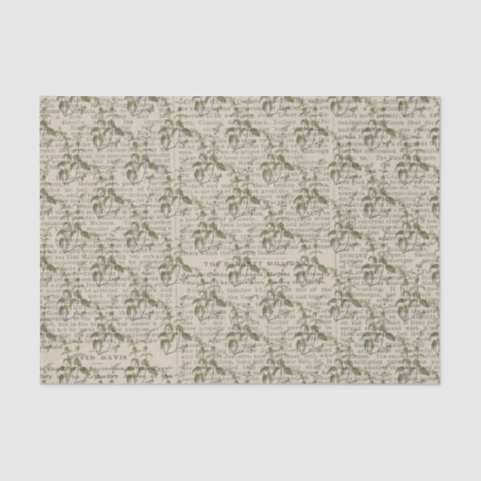 Grote wijnstokken en krantenpapier tissuepapier (Voorkant)