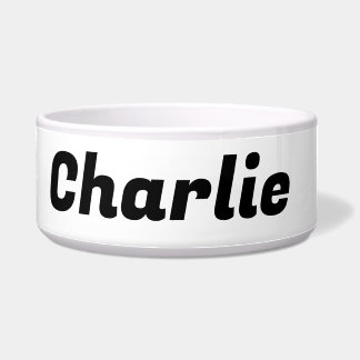 Grote witte aangepaste hondenkom voerbakje