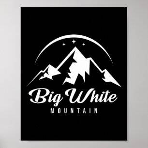 Grote Witte Berg Canada Ski Resort Skiën Snowbo Poster