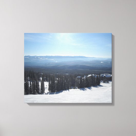 Grote Witte Berg Canvas Afdruk (Voorkant)