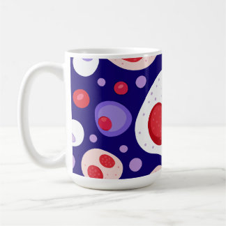 Grote witte bloedcel patroon koffie Mok