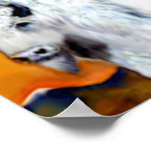 Grote witte buffel poster (Hoek)