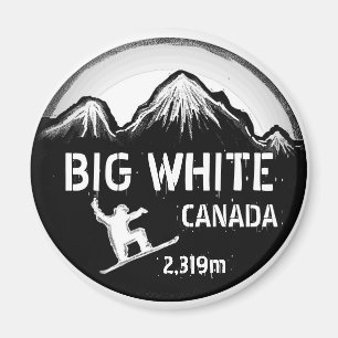 Grote Witte Canada witte snowboard kunstmagneet Magneet