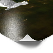 Grote witte grot boven de rivier foto afdruk (Hoek)