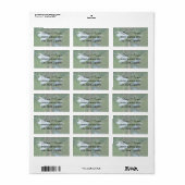 Grote witte grot etiket (Full Sheet)