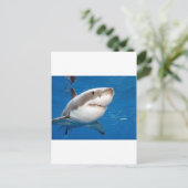 Grote witte haai briefkaart (Staand voorkant)