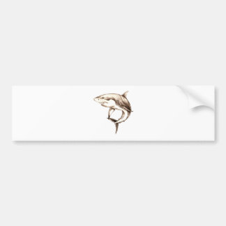 grote witte haai bumpersticker