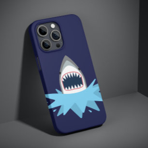 Grote Witte Haai Cartoon iPhone 13 Pro Max Hoesje