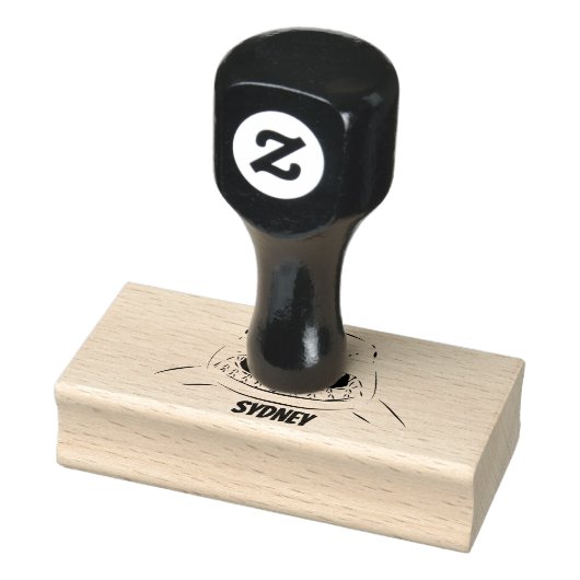 Grote witte haai gemiddelde cartoon illustratie rubberstempel (Stempel)