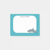 Grote witte haai gepersonaliseerd post-it® notes (Voorkant)
