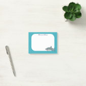 Grote witte haai gepersonaliseerd post-it® notes (Kantoor)