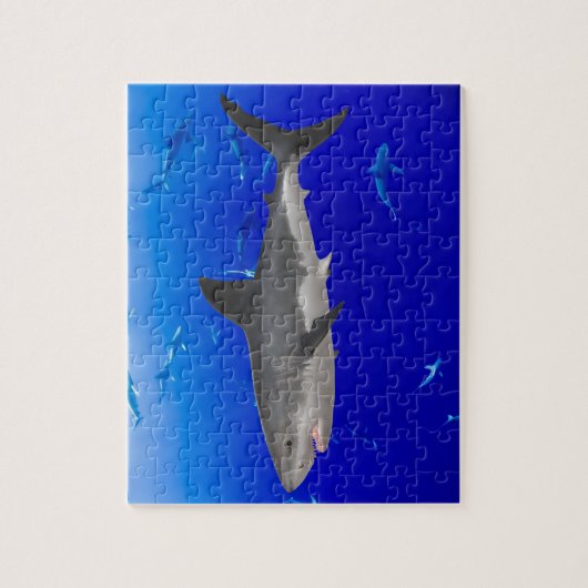 Grote witte haai puzzel (Verticaal)
