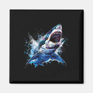 Grote witte haai Scuby Duiken Gevist Shark Lover Magneet