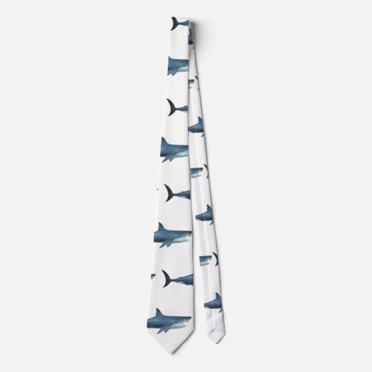 Grote witte haai stropdas (Voorkant)