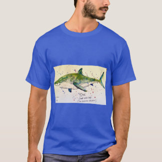 Grote witte haai waterverf door Breekha T-shirt