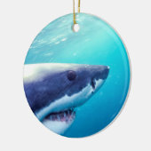 Grote witte haai | Zuid-Afrika Keramisch Ornament (Links)