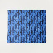 Grote witte haaien in het Deep Blue Zee Wandkleed (Voorkant (horizontaal))