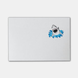 Grote witte haaienaanval post-it® notes