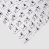 grote witte haaientekening #3 tissuepapier (Detail)