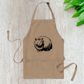 Grote witte kat Apron Standaard Schort