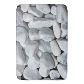 Grote witte stenen badmat (Voorkant Verticaal)