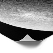 Grote witte vlek op Rhea Poster (Hoek)