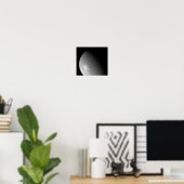 Grote witte vlek op Rhea Poster (Thuiskantoor)