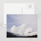Grote witte wolken over de bergen briefkaart (Voorkant / Achterkant)