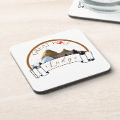 GROTE WOLF-LODGE BIER ONDERZETTER (Linkerzijde)