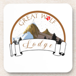 GROTE WOLF-LODGE BIER ONDERZETTER