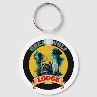 GROTE WOLF-LODGE SLEUTELHANGER