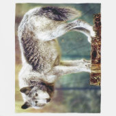 Grote wolfbanket (S,M,L-maten) Fleece Deken (Voorkant)