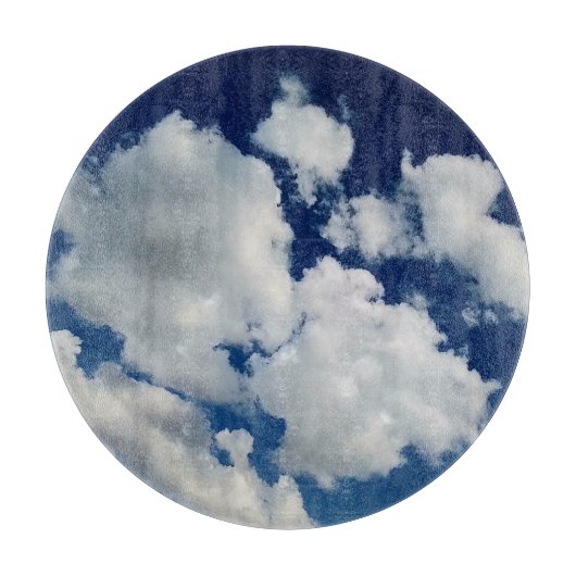 Grote wolkenflarden snijplank (Voorkant)