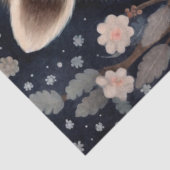 Grote Woodland Forest Wasbeer Bloemen Decoupage Tissuepapier (Detail)