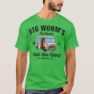 GROTE WORMS ICE CREAM WAT CHU WIL VOOR MANNEN T-SHIRT