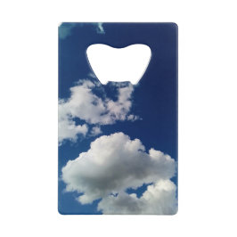 Grote zachte wolk kredietkaart flessenopener