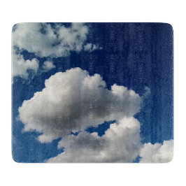 Grote zachte wolken snijplank