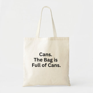 Grote Zak Blikjes Tote Bag