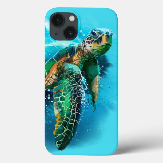Grote zeeen schildpad Case-Mate iPhone case (Achterkant)