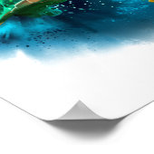 Grote zeeen schildpad poster (Hoek)