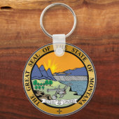 Grote zeehond van de staat Montana Sleutelhanger (Voorkant)