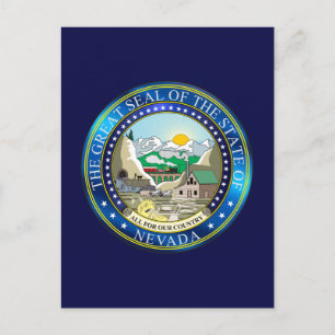 Grote zeehond van de staat Nevada Briefkaart
