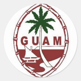 Grote zeehond van Guam Ronde Sticker