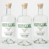 Grote zelfgemaakte Boozy Eggnog Fles Label Likeurfles Etiket (Flessen)