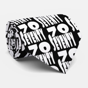 Grote zeventig in grote letters BIG 70 Stropdas