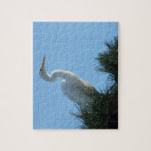 Grote Zilverreiger in zonnig Florida Legpuzzel (Verticaal)
